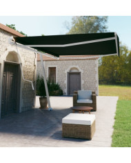 Auvent automatique sur pied 500x350 cm Anthracite | Mobilier & Déco
