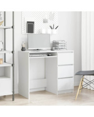 Bureau Blanc 90x45x76 cm Bois d’ingénierie | Mobilier & Déco