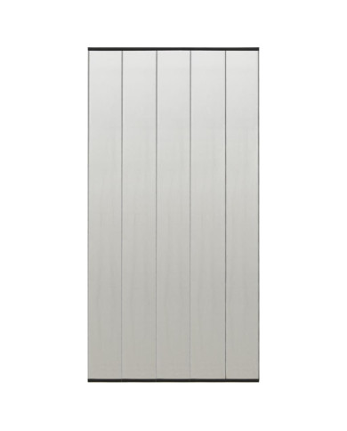 Moustiquaire de porte rideau en maille 5 pcs Noir 120x240 cm | Mobilier & Déco