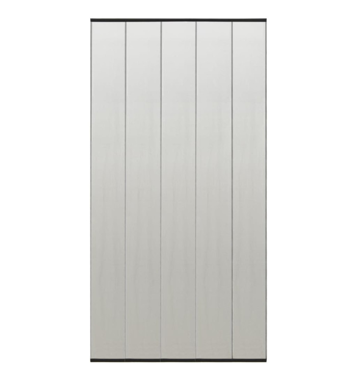 Moustiquaire de porte rideau en maille 5 pcs Noir 120x240 cm | Mobilier & Déco