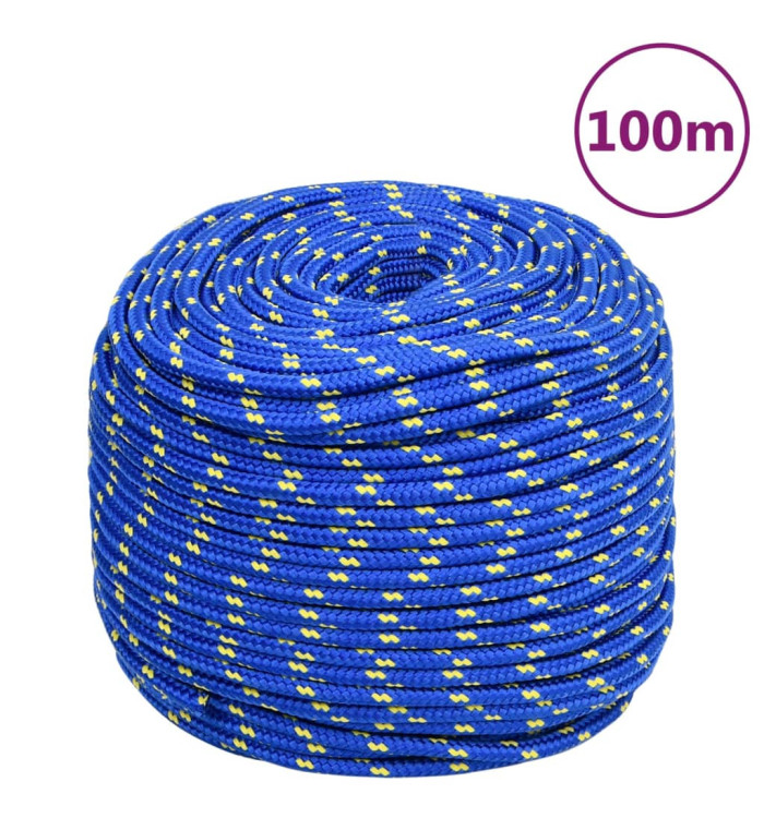 Corde de bateau Bleu 10 mm 100 m Polypropylène | Mobilier & Déco