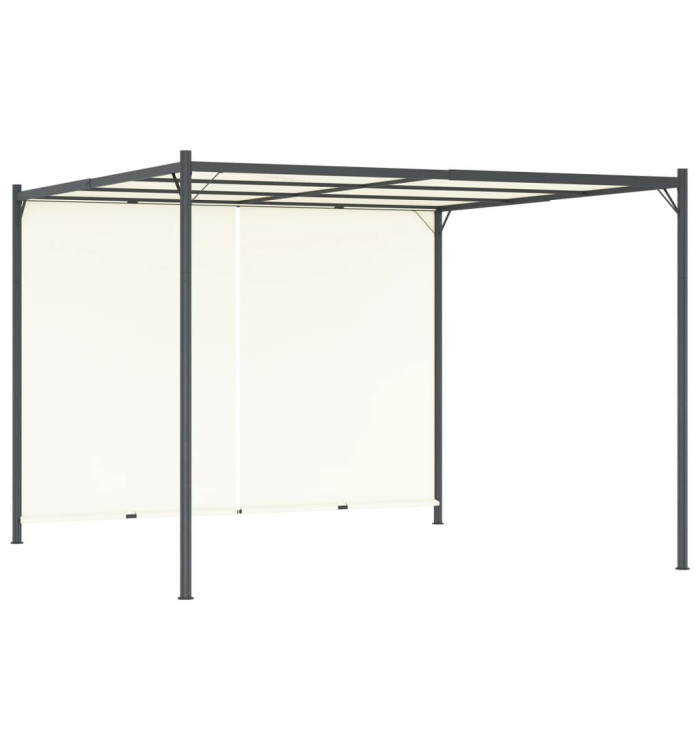 Pergola avec toit réglable Crème Blanc 3x3 m Acier | Mobilier & Déco