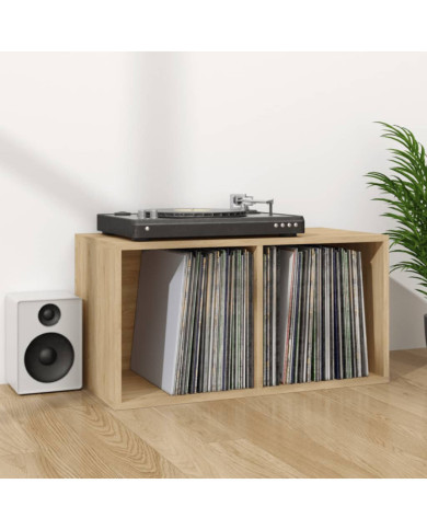 Boîte de rangement de vinyles Chêne sonoma 71x34x36 cm | Mobilier & Déco