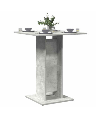 Table de bistro Gris béton 60x60x75 cm Bois d'ingénierie | Mobilier & Déco