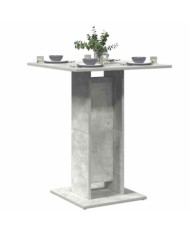 Table de bistro Gris béton 60x60x75 cm Bois d'ingénierie | Mobilier & Déco