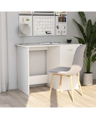 Bureau Blanc 100x50x76 cm Bois d'ingénierie | Mobilier & Déco
