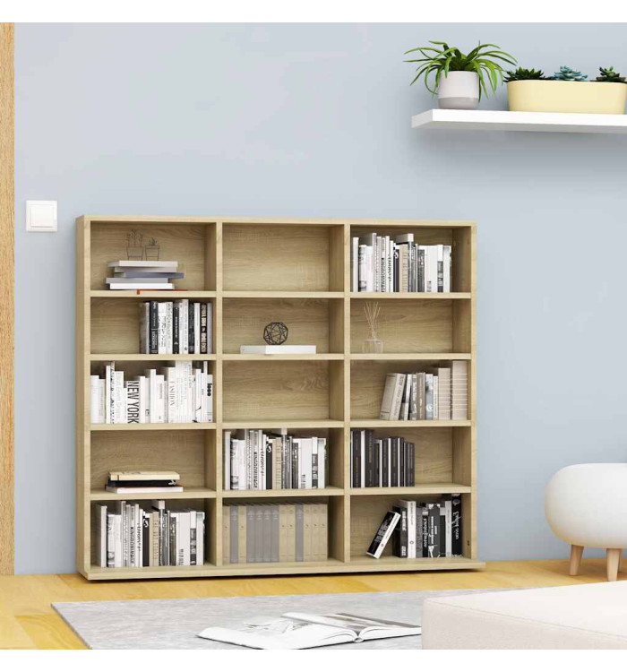 Armoire à CD Chêne sonoma 100x23x89,5 cm Bois d’ingénierie | Mobilier & Déco