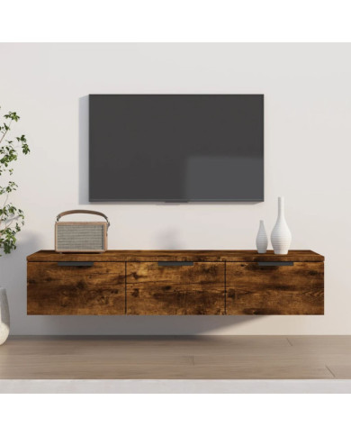 Armoire murale Chêne fumé 102x30x20 cm Bois d'ingénierie | Mobilier & Déco