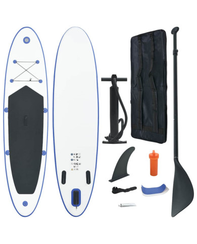 Ensemble de planches SUP gonflables Bleu et blanc | Mobilier & Déco