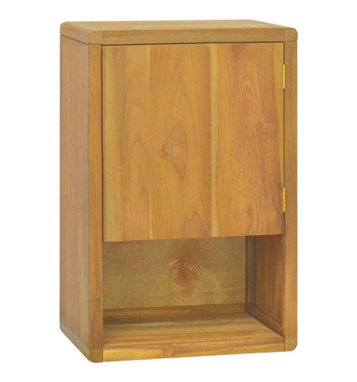 Armoire murale de salle de bain 45x30x70 cm Teck solide | Mobilier & Déco