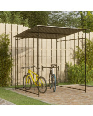 Abri à vélo 190x190x222 cm Acier Noir | Mobilier & Déco