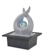 Fontaine d'intérieur avec lampe LED Polyrésine | Mobilier & Déco