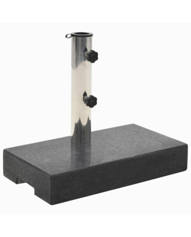 Socle de parasol rectangulaire Granite 25 kg Noir | Mobilier & Déco
