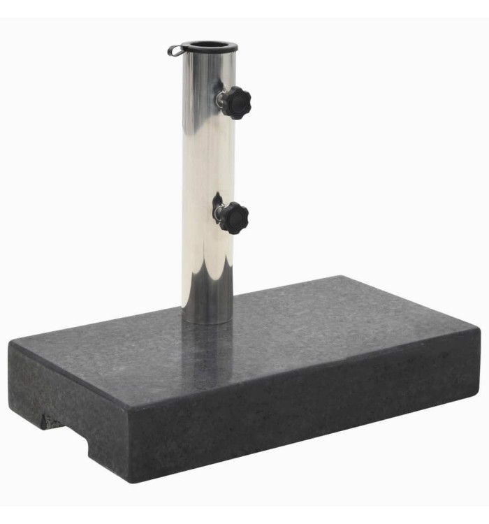 Socle de parasol rectangulaire Granite 25 kg Noir | Mobilier & Déco