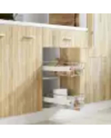 Panier en treillis métallique 2 pcs 400 mm Argenté | Mobilier & Déco