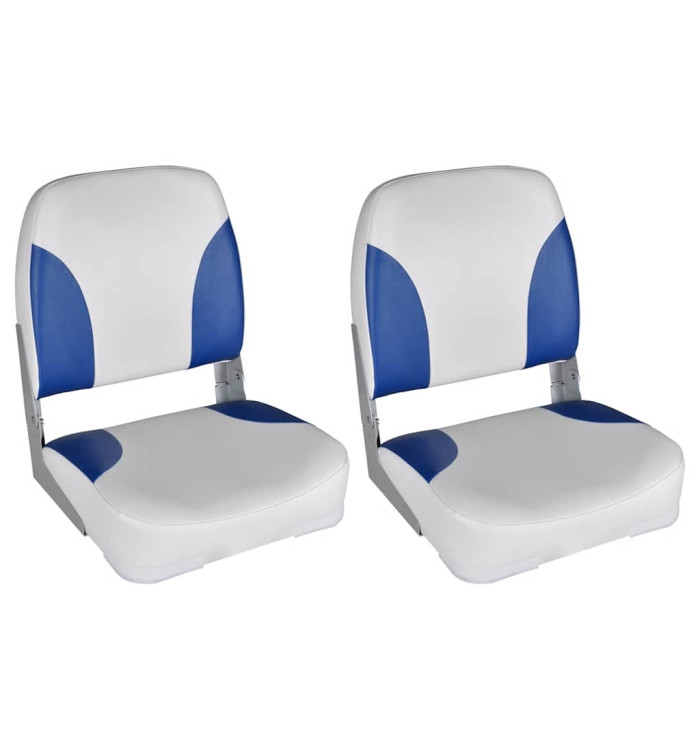 Sièges de bateau lot de 2 Dossier pliable avec oreiller | Mobilier & Déco