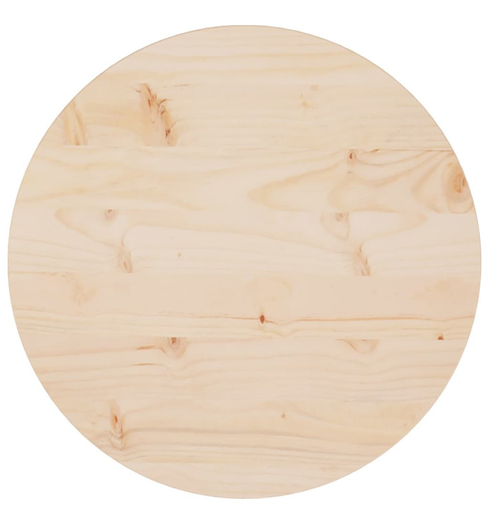 Dessus de table Ø50x2,5 cm Bois de pin massif | Mobilier & Déco