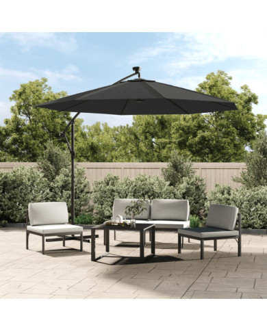 Tissu de remplacement pour parasol déporté Anthracite 350 cm | Mobilier & Déco