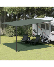 Tapis de tente 400x400 cm Vert foncé PEHD | Mobilier & Déco