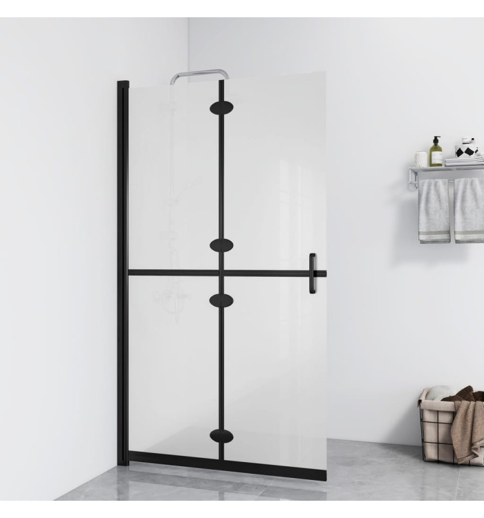 Paroi de douche pliable Verre ESG dépoli 80x190 cm | Mobilier & Déco