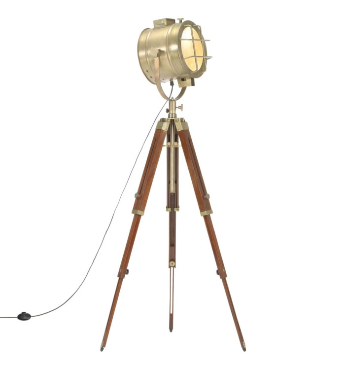 Lampadaire à trépied bois de manguier massif 165 cm | Mobilier & Déco