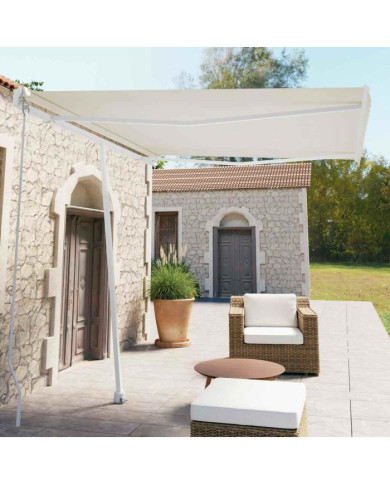 Auvent automatique sur pied 300x250 cm Crème | Mobilier & Déco