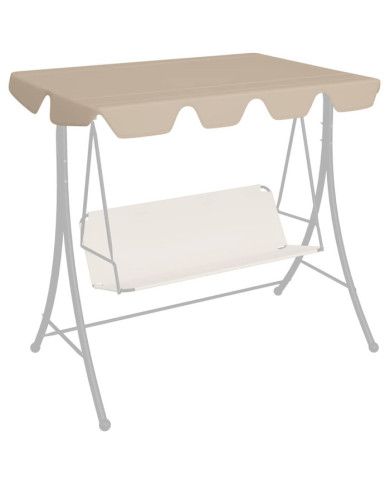 Toit de rechange de balançoire Beige 188/168x145/110 cm | Mobilier & Déco