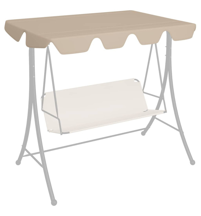 Toit de rechange de balançoire Beige 188/168x145/110 cm | Mobilier & Déco