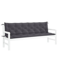 Coussin de banc de jardin anthracite tissu oxford | Mobilier & Déco