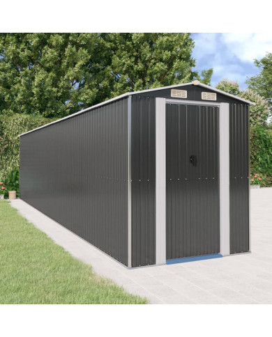 Abri de jardin Anthracite 192x855x223 cm Acier galvanisé | Mobilier & Déco