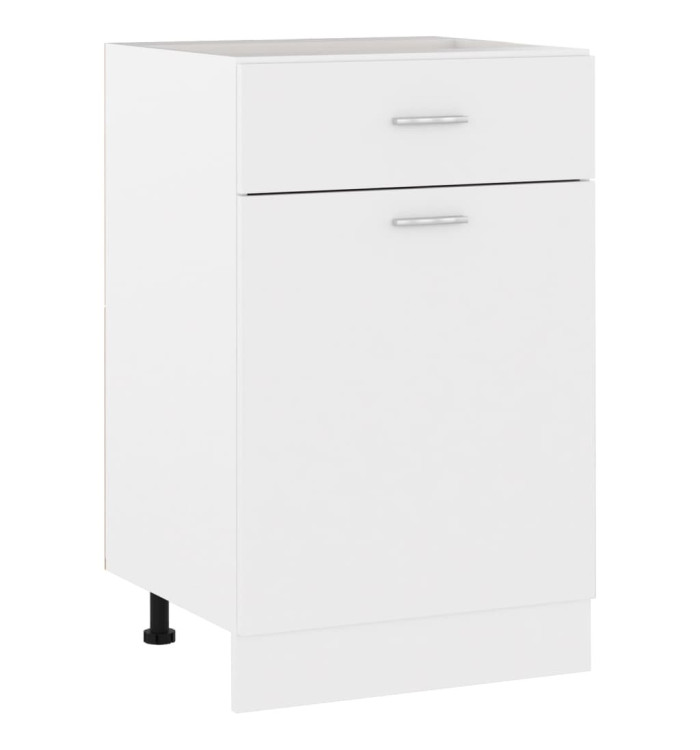 Armoire de plancher à tiroir "Lyon" Blanc 50x46x81,5cm | Mobilier & Déco
