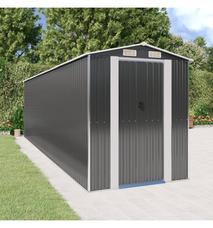 Abri de jardin Anthracite 192x689x223 cm Acier galvanisé | Mobilier & Déco