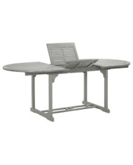 Table de jardin Gris 200x100x75 cm Bois d'acacia massif | Mobilier & Déco