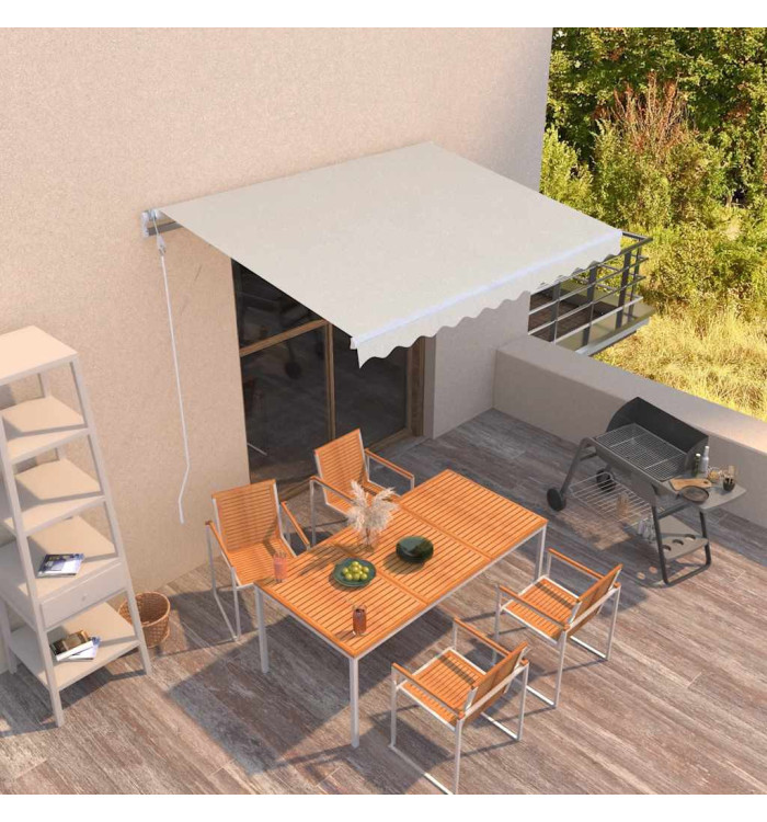 Auvent rétractable automatique 300x250 cm Crème | Mobilier & Déco