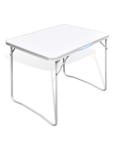 Table pliable de camping avec cadre métallique 80x60 cm | Mobilier & Déco