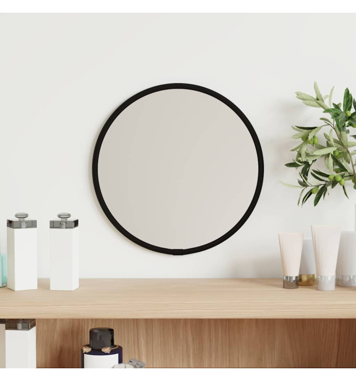 Miroir mural Noir Ø 20 cm Rond | Mobilier & Déco