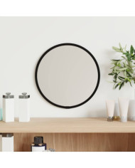 Miroir mural Noir Ø 20 cm Rond | Mobilier & Déco