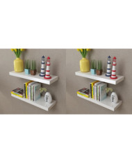 Étagères murales 4 pcs Blanc 60 cm | Mobilier & Déco