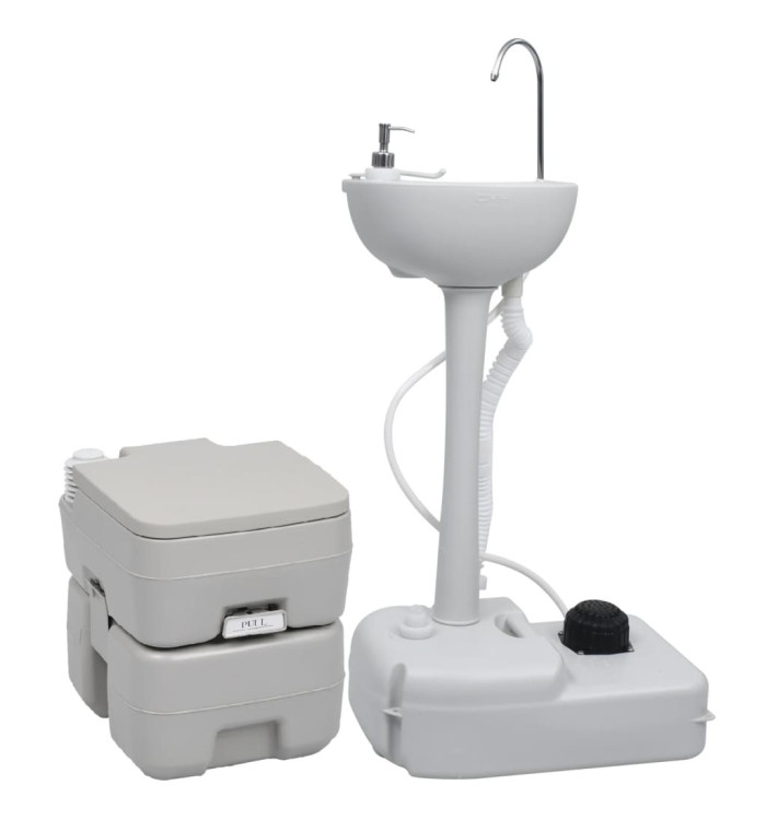 Ensemble de toilette et support de lavage des mains de camping | Mobilier & Déco