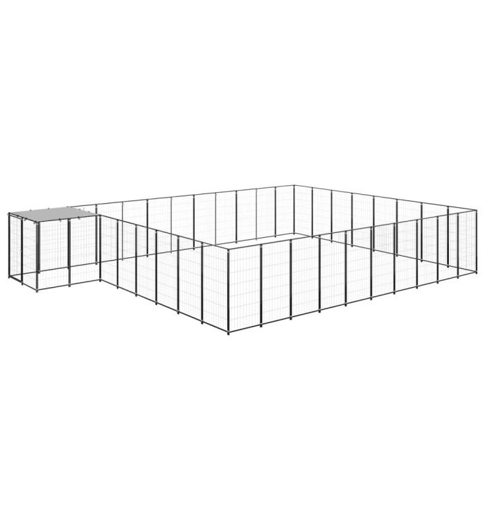 Chenil Noir 25,41 m² Acier | Mobilier & Déco