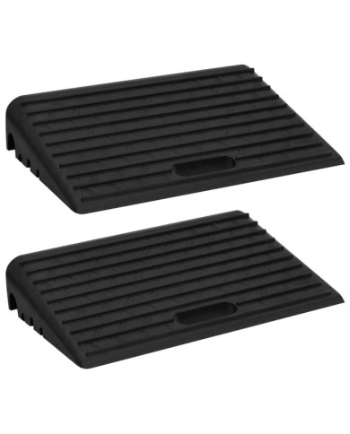 Rampes de bordure 2 pcs 50x30x11 cm Caoutchouc | Mobilier & Déco