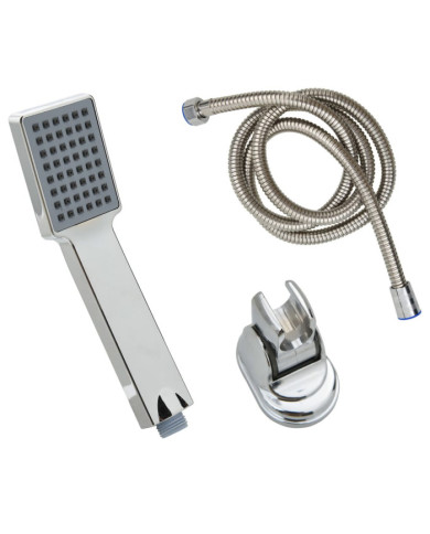 Pomme de douche à main avec tuyau de 1,5 m Chrome | Mobilier & Déco