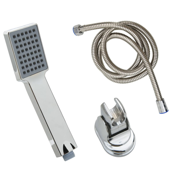 Pomme de douche à main avec tuyau de 1,5 m Chrome | Mobilier & Déco