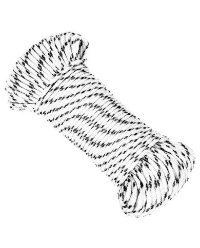 Corde de bateau tressé Blanc 3 mmx50 m Polyester | Mobilier & Déco