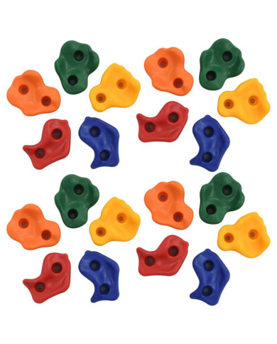 20 pcs Pierres d'escalade Multicolore PE | Mobilier & Déco
