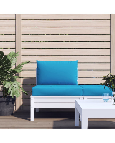 Coussins de palette lot de 2 bleu clair tissu oxford | Mobilier & Déco