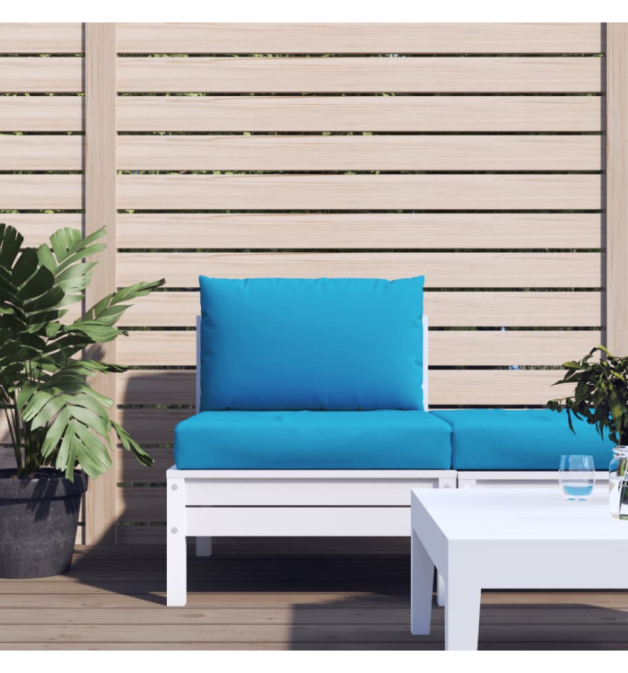 Coussins de palette lot de 2 bleu clair tissu oxford | Mobilier & Déco