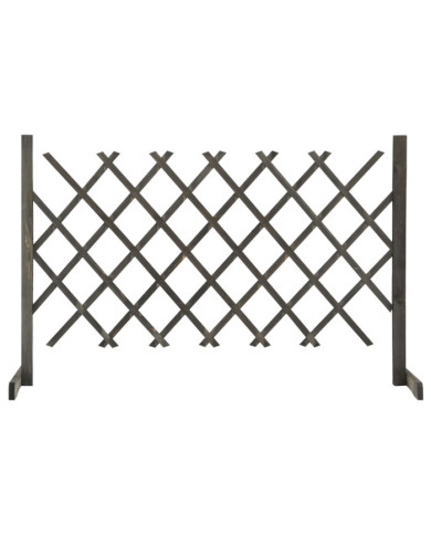 Clôture en treillis de jardin Gris 120x90 cm Bois de sapin | Mobilier & Déco