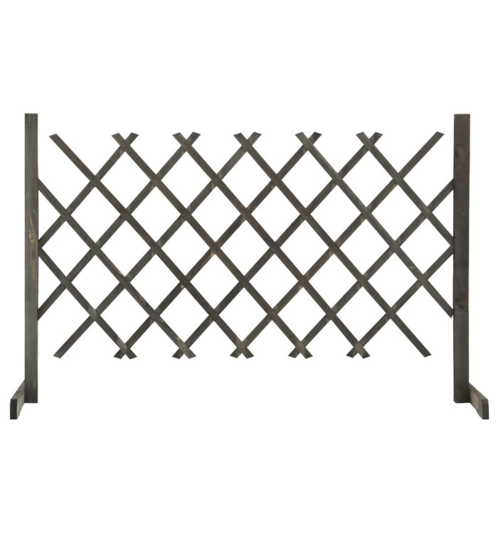 Clôture en treillis de jardin Gris 120x90 cm Bois de sapin | Mobilier & Déco