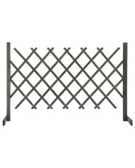 Clôture en treillis de jardin Gris 120x90 cm Bois de sapin | Mobilier & Déco